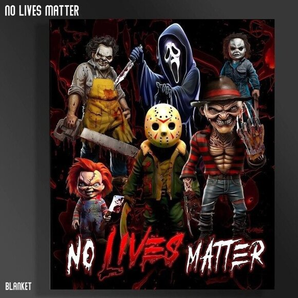 Unbranded Other - Slashers New Plush Throw Gift Blanket Chucky Freddy Jason Michael Horror Movies